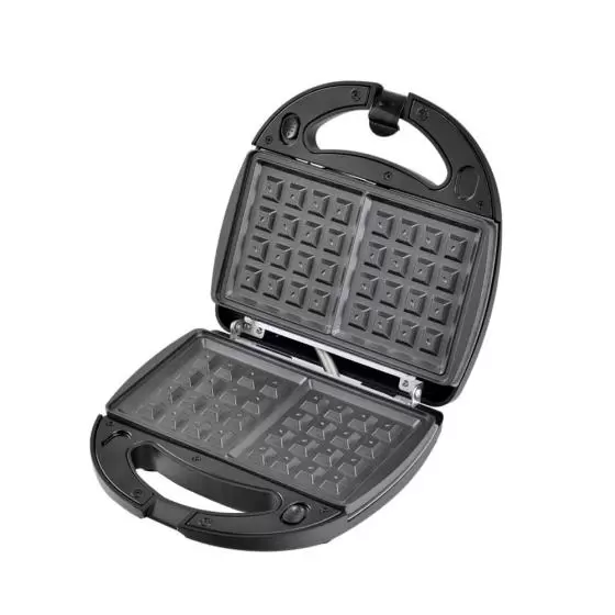 Sandwichera Tokyo 3 en 1: Grill, Wafle, Donas - Negro Inox