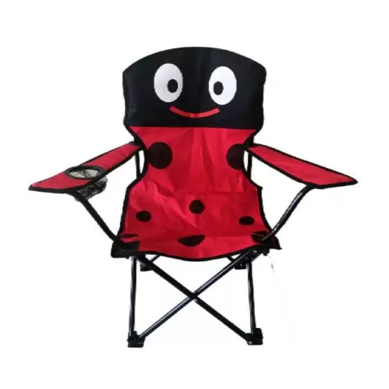 Silla de camping Level Ladybird, resistente y cómoda para exteriores.