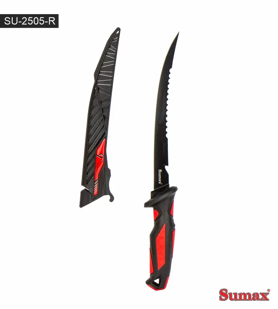 CUCHILLO FILETEADOR SUMAX SU-2505 - AZUL - Ideal para pesca