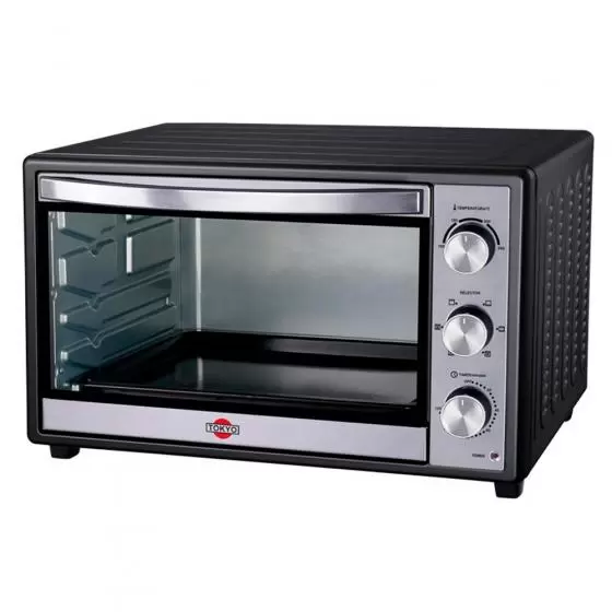 Horno eléctrico Tokyo Plus 66L Negro, Accesorios Incluidos, Nuevo en Stock