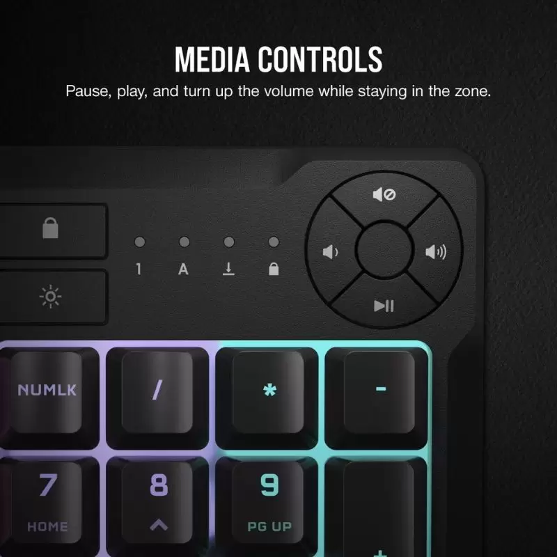 Teclado Gamer Corsair K55 Core RGB - Rendimiento y Estilo