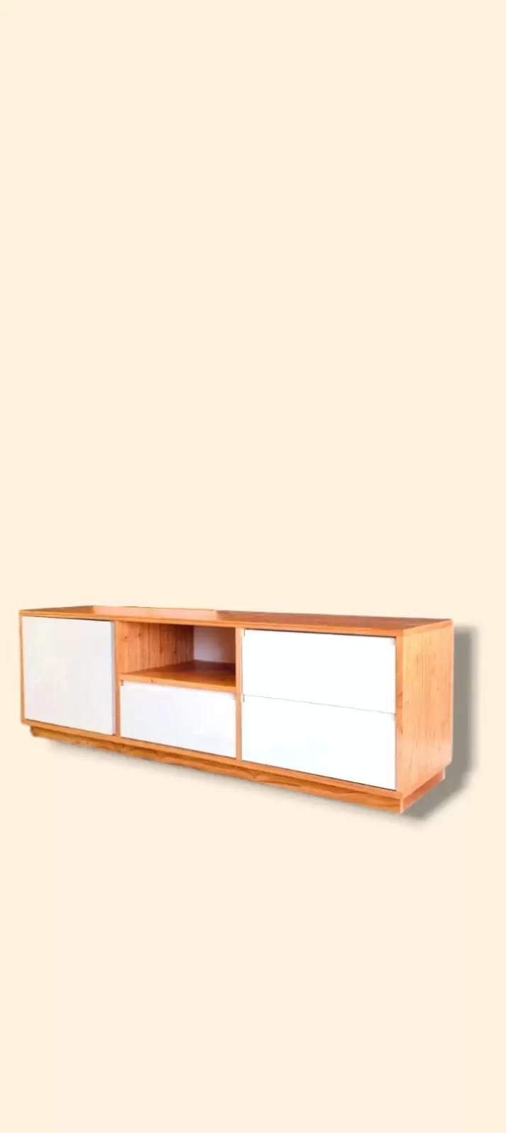 Modulares de melamina blanca y pino para hogar y muebles