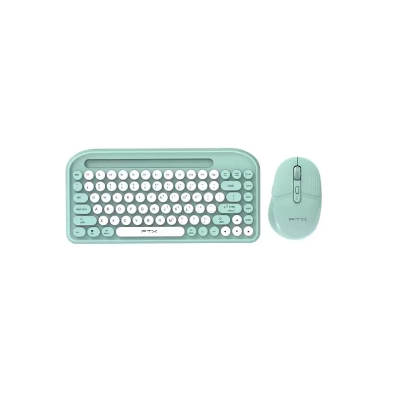 Combo Inalámbrico FTX: Teclado y Mouse Dual Mode Verde
