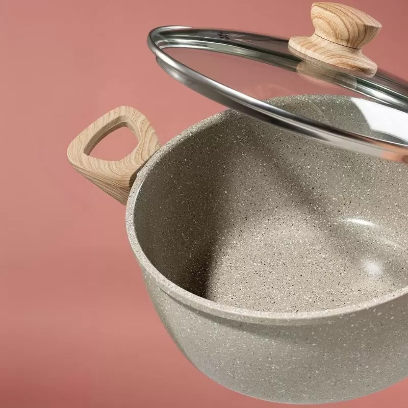 Olla Oster Marble Edition 7.5Lts Beige, Eficiencia y Estilo