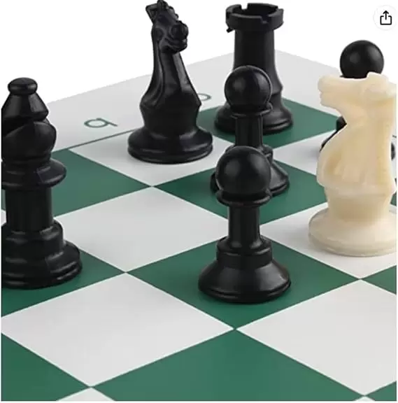 TABLERO DE AJEDREZ PORTÁTIL CON TUBO TRANSPORTADOR - ¡Ideal para viajes!