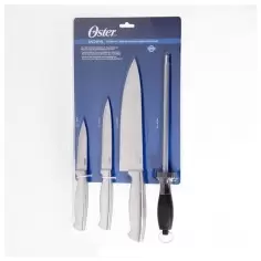 Set de Cuchillos Oster de Acero Inoxidable - 4 Piezas