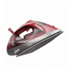 Plancha de vapor Oster® roja con suela cerámica eficiente y duradera
