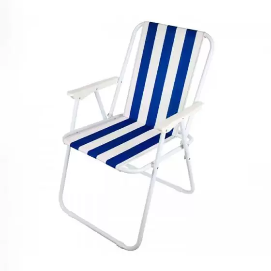 Silla playera Level a rayas azules - Modelo LVS-204