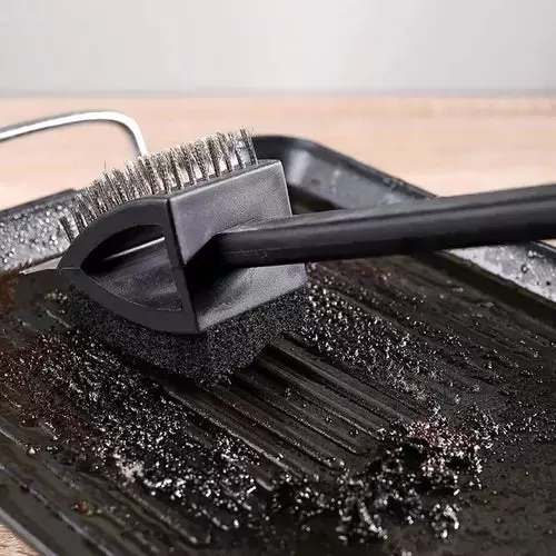 Cepillo de limpieza para parrilla de acero inoxidable - Nuevo