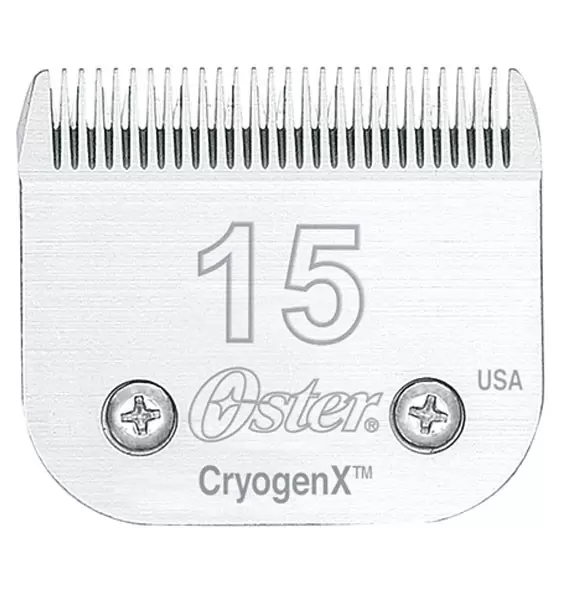 Cuchilla Oster® Cryogen 15 para corte preciso en mascotas