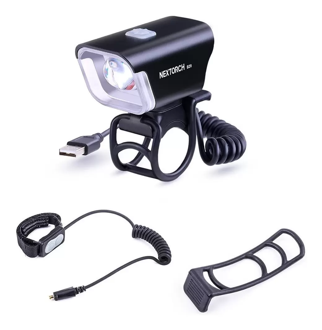 Linterna para bicicleta Nextorch B20: iluminación uniforme y antideslumbrante.