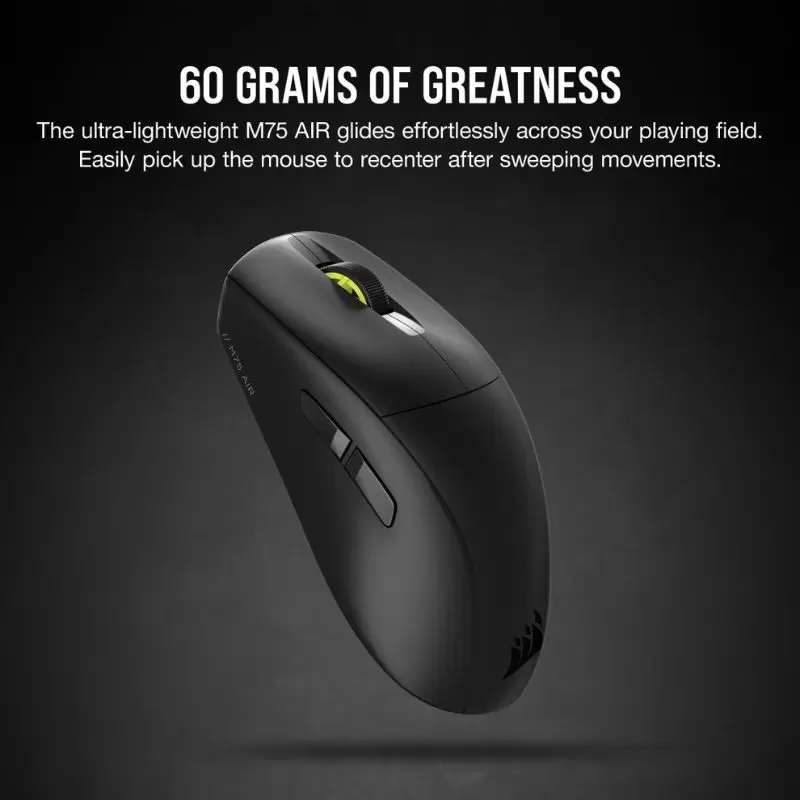 Mouse Gamer Corsair M75 Air: Ligero, Inalámbrico y Preciso