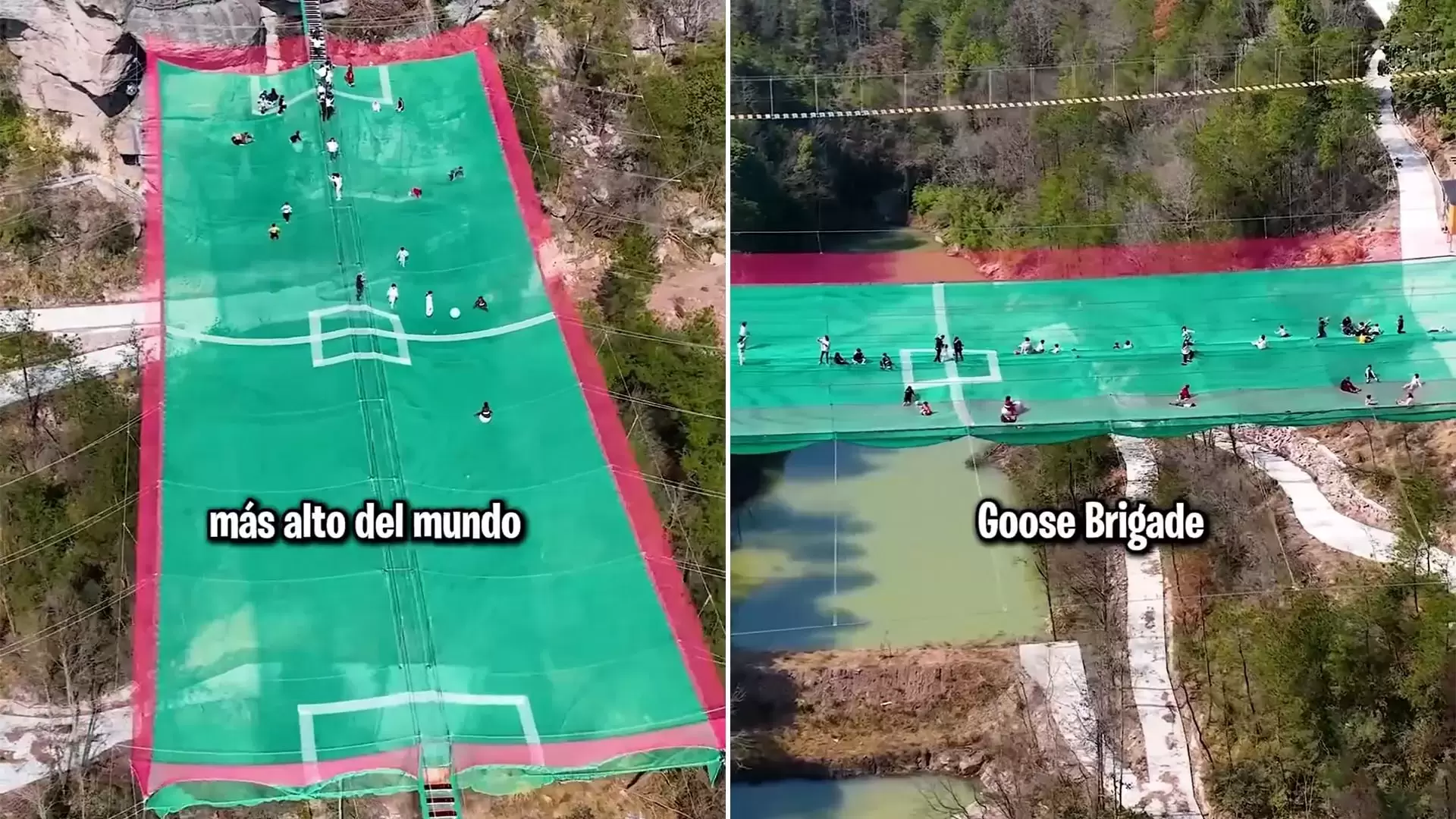 El campo de fútbol más alto del mundo