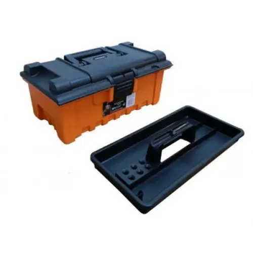 Caja de herramientas Truper 19 pulgadas, modelo ancho, color naranja