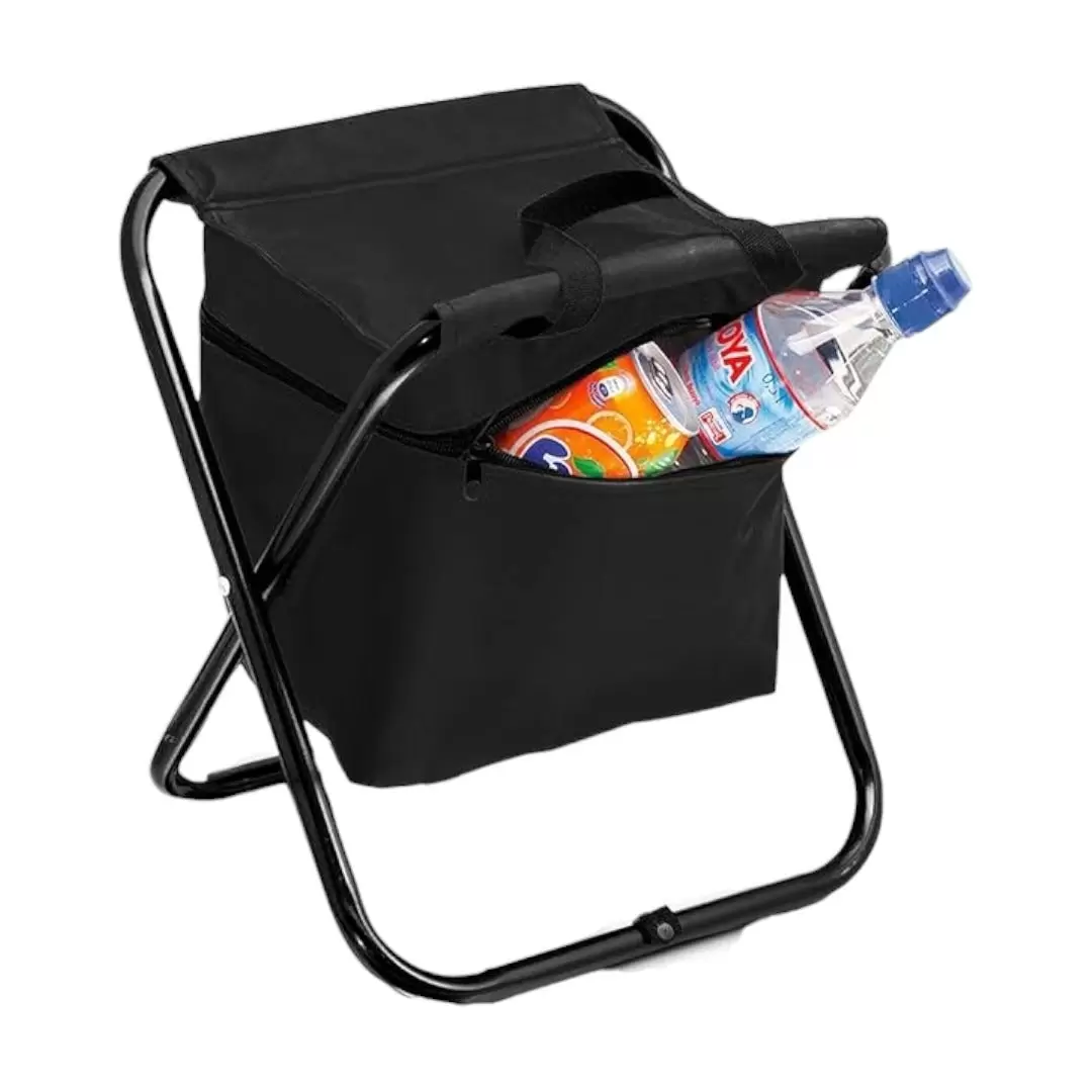 Silla de camping plegable térmica en color negro - Resistente