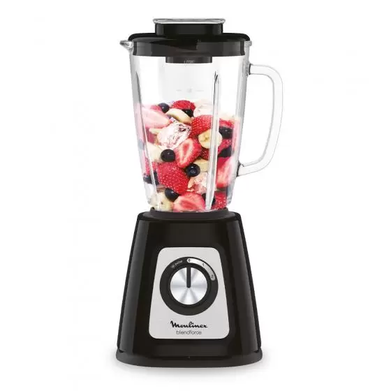 Licuadora Moulinex LM435 2V 1,75L 800W Vaso Vidrio Negro
