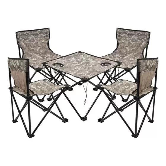 Juego de sillas de camping y mesa plegable Level LVS-208