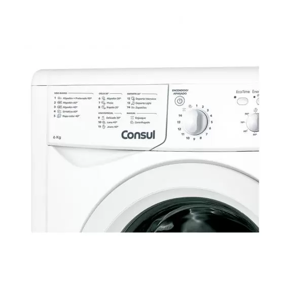 Lavarropa automática Consul 6kg carga frontal - Eficiente y Ahorrador