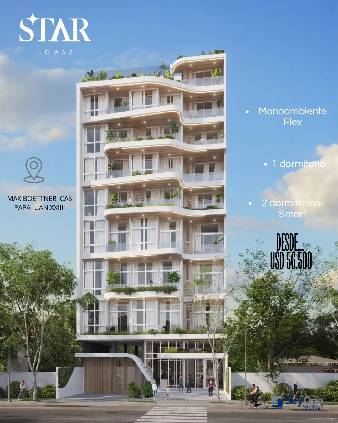 Departamento en Star Lomas Flex III con amenidades y seguridad.