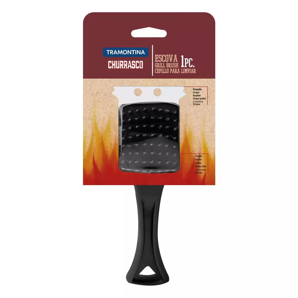  Cepillo de limpieza pequeño de acero inoxidable para camping