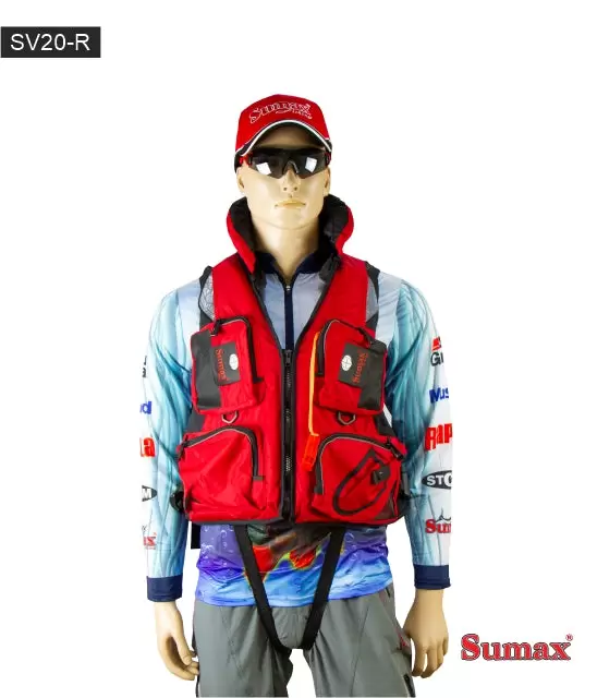 Chaleco Salvavidas Sumax SV20-R Rojo - Talla XXXL 150KG