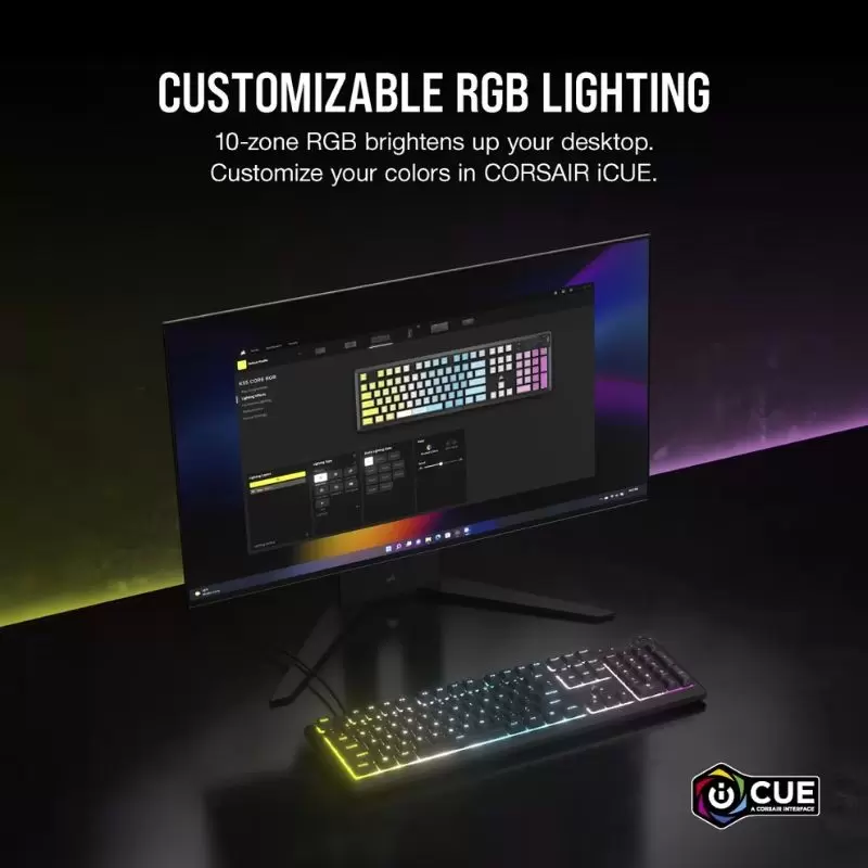 Teclado Gamer Corsair K55 Core RGB - Rendimiento y Estilo