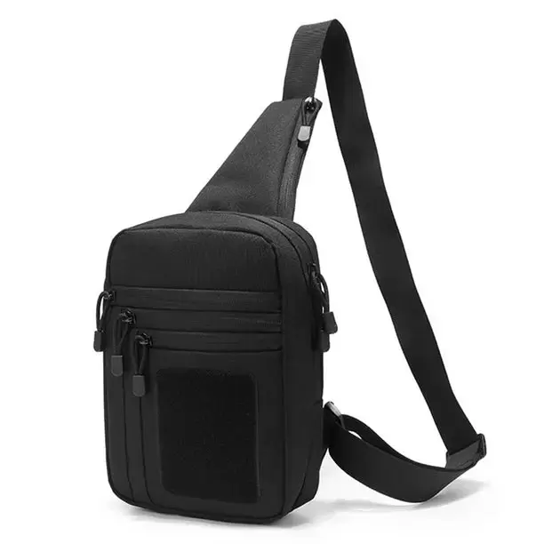 PECHERA TÁCTICA CON 3 CIERRES - MARRON - Resistente y compacta