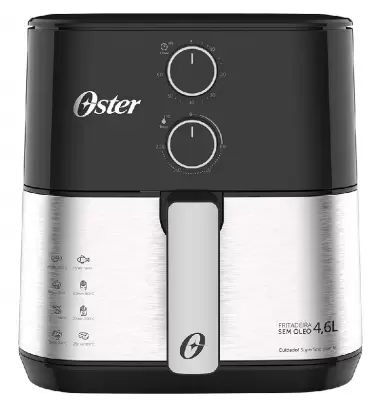 Freidora Oster Compact 4.6L: Potente y Práctica para Cocinar