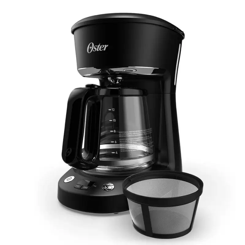 Cafetera Oster Programable 12 Tazas, Funciones Avanzadas y Elegante