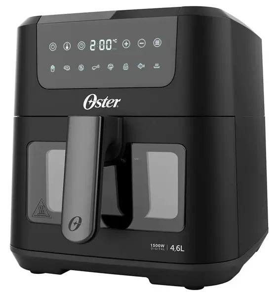 Freidora Digital Oster 4.6L con Panel Táctil y Luz