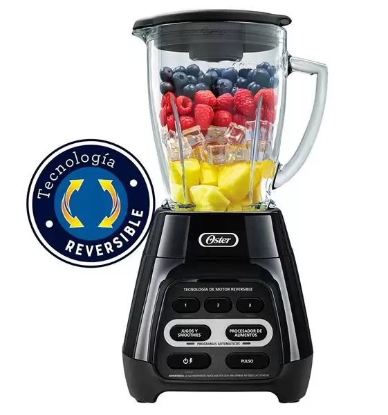 Licuadora Oster con Motor Reversible y Programas Automáticos