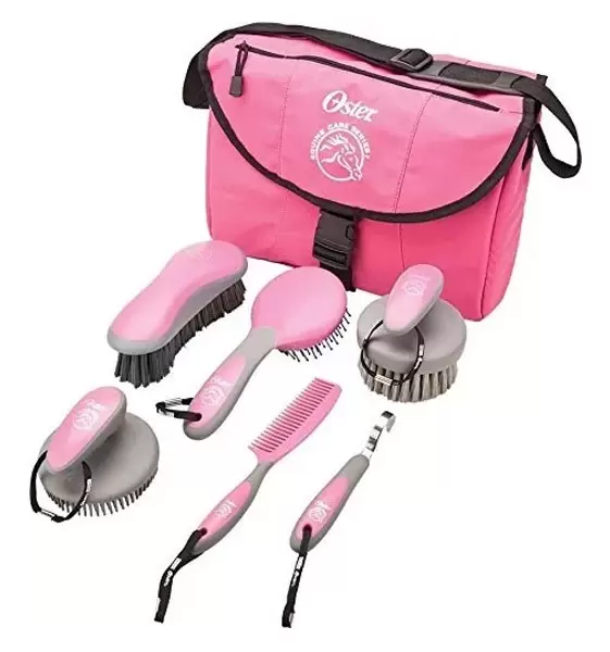 Kit de Aseo Rosa para Caballos - 7 Piezas Oster