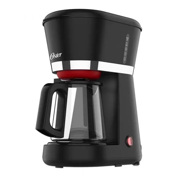 Cafetera Oster® Negra 5 Tazas con Tarro de Cristal