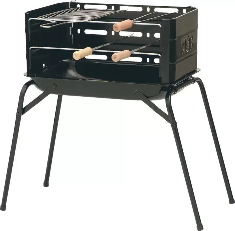 Parrilla portátil MOR Montana para camping y actividades al aire libre.