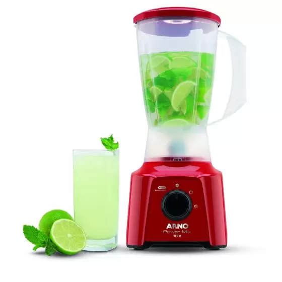 Licuadora Power Mix ARNO LQ11 220V Rojo 550W 4 Láminas