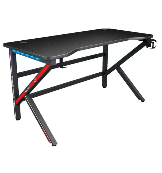 Mesa Gamer Satellite GT200: Compacta, RGB y Estilo Futurista