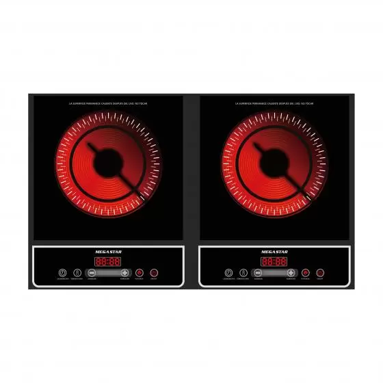 Cocina infrarroja de 2 hornallas Mega Star - ER582, nueva