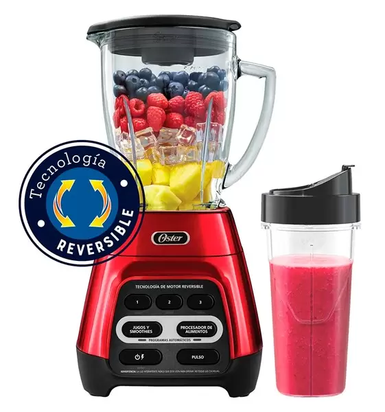 Licuadora Oster® con tecnología reversible y vaso Blend-N-Go